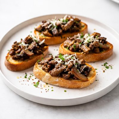 Image of Warm Mushroom Crostini