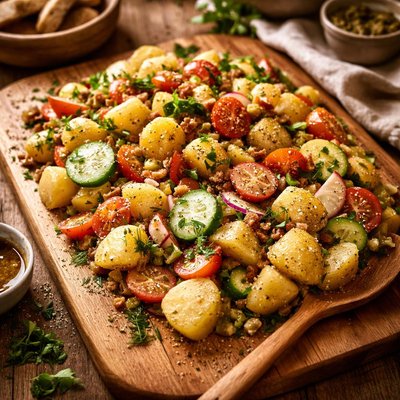Image of Warm or Cold Potato Garden Salad
