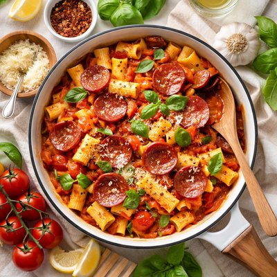 Image of Warm Pepperoni Pasta