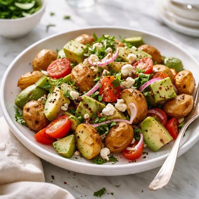 Image of Warm Potato and Avocado Salad