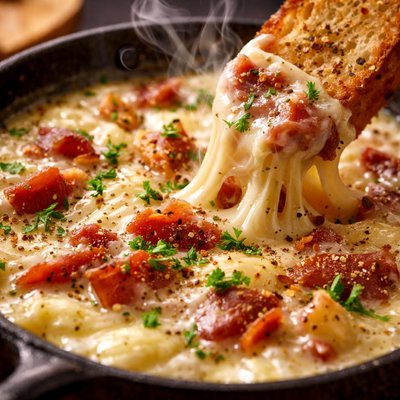 Image of Warm Prosciutto Brandy and Brie Dip