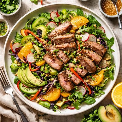 Image of Warm Salad of Duck with Sesame and Ginger