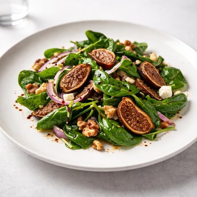 Image of Warm Spinach and Dried Fig Salad from Sun Maid