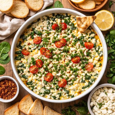 Image of Warm Spinach and Feta Dip