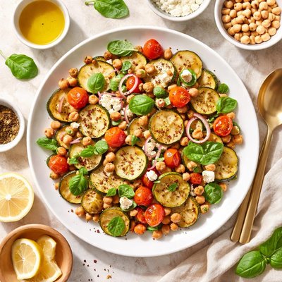 Image of Warm Zucchini Salad Diabetic Friendly