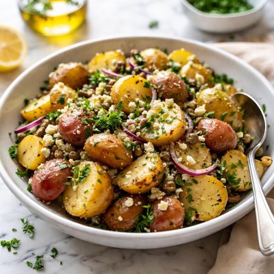 Image of Warmed Herbed Potato Salad