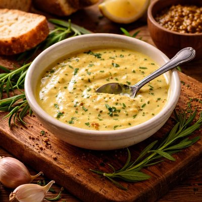 Image of Warmed Tarragon Mustard Sauce