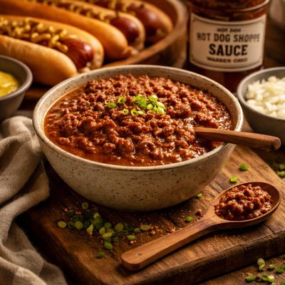 Image of Warren Ohio Hot Dog Shoppe Sauce