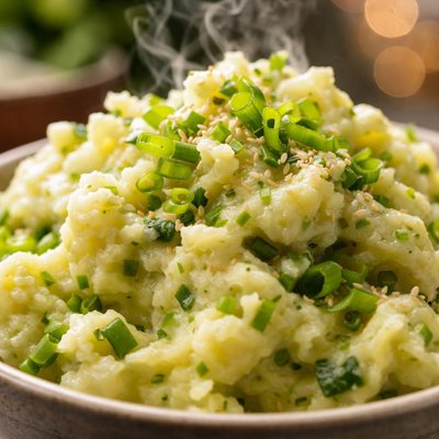 Image of Wasabi and Green Onion Mashed Potatoes