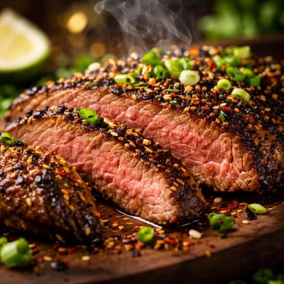 Image of Wasabi Miso Marinated Flank Steak