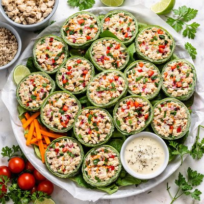 Image of Wassup Tuna Salad Pinwheels