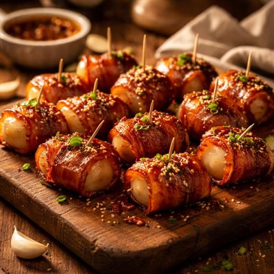 Image of Water Chestnuts and Bacon