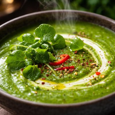 Image of Watercress Soup with a Kick