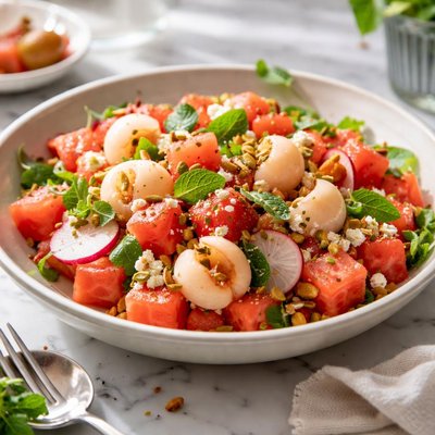 Image of Watermelon and Lychee Salad
