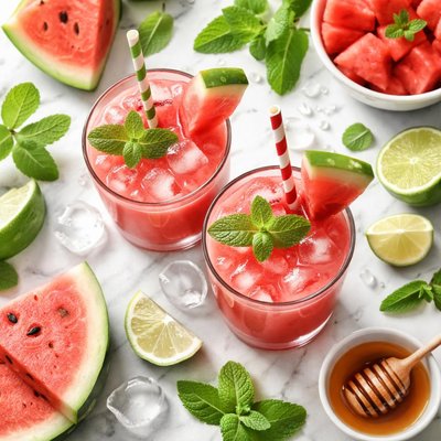 Image of Watermelon and Mint Juice