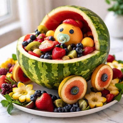 Image of Watermelon Baby Carriage