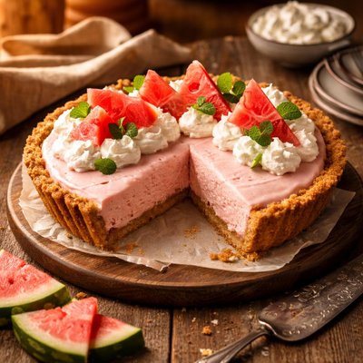 Image of Watermelon Chiffon Pie