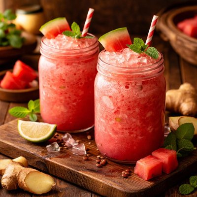Image of Watermelon Ginger Frosted Drink