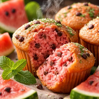 Image of Watermelon Muffins