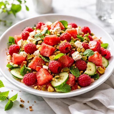 Image of Watermelon Raspberry Salad 21 Day Wonder Diet Day 11