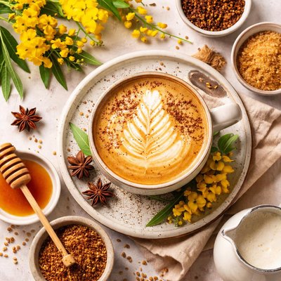 Image of Wattleseed Caffee Latte or Wattlecino