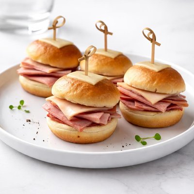 Image of Wee Ham and Cheese Sandwiches