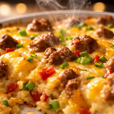 Image of Weekend Brunch Eggs and Sausage Casserole