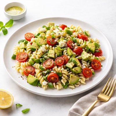 Image of Weight Watchers Avocado and Tomato Pasta Salad