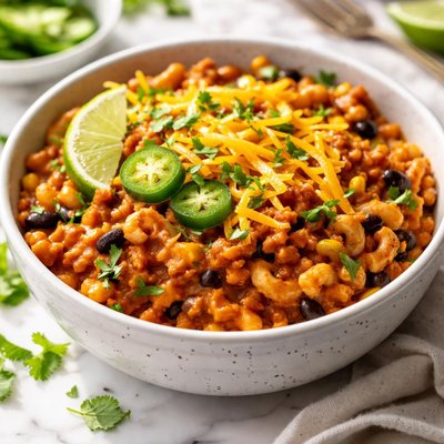 Image of Weight Watchers Cheesy Chili Mac Points 5