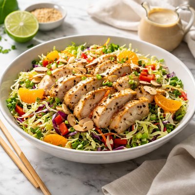 Image of Weight Watchers Chinese Chicken Salad with Creamy Soy Dressing
