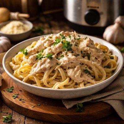 Image of Weight Watchers Crock Pot Chicken Alfredo Remake