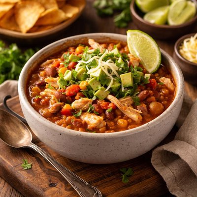 Image of Weight Watchers Crock Pot Chicken Chili