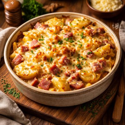 Image of Weight Watchers Crock Pot Ham Potatoes Au Grautin