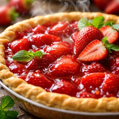 Image of Weight Watchers Diabetic Super Simple Strawberry Pie
