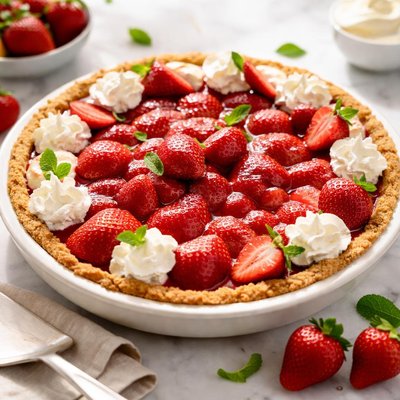 Image of Weight Watchers Fresh Strawberry Pie