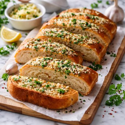 Image of Weight Watchers Garlic Herb Bread
