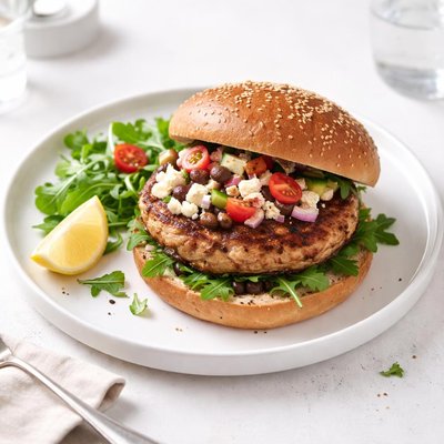 Image of Weight Watchers Greek Burger 4 Points