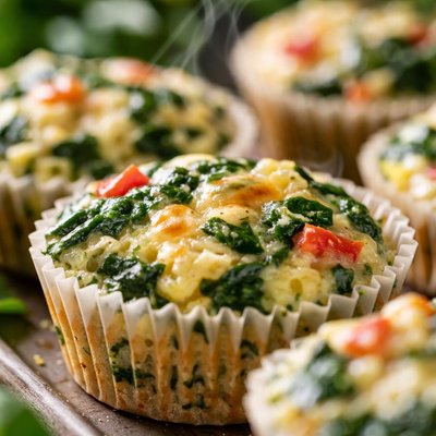 Image of Weight Watchers Oamc Spinach Egg Cups to Go