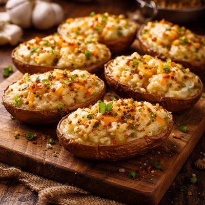 Image of Weight Watchers Twice Baked Garlic Potatoes