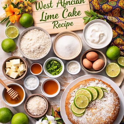 Image of West African Lime Cake Recipe