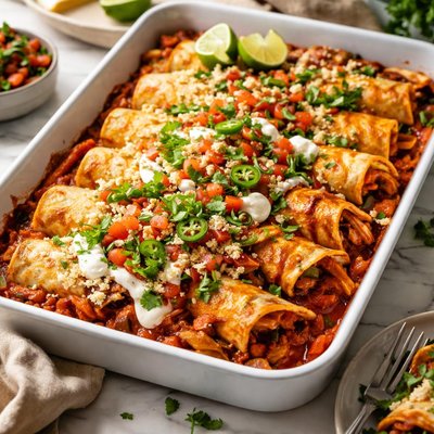 Image of Wet Fajita Enchilidas