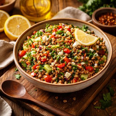 Image of Wheat Berry Salad with Zing