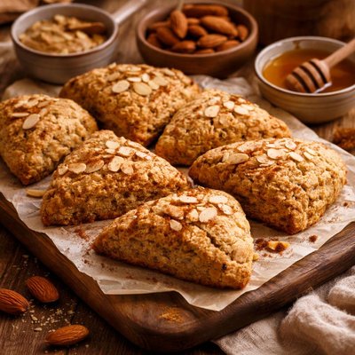 Image of Wheat Dairy and Sugar Free Almond Scones