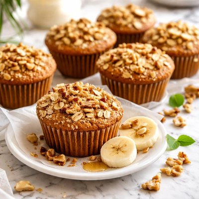 Image of Wheat Free Dairy Free Banana Walnut Almond Muffins