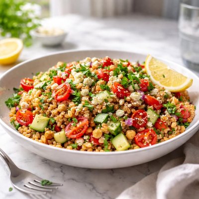 Image of Wheat Salad with Vegetables