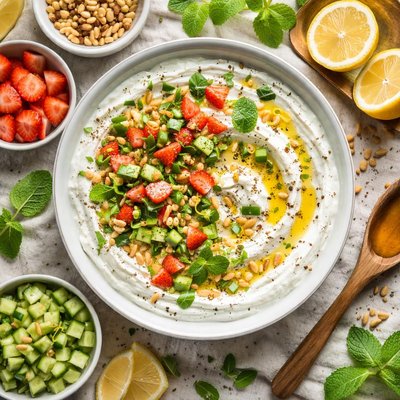 Image of Whipped Minted Yoghurt