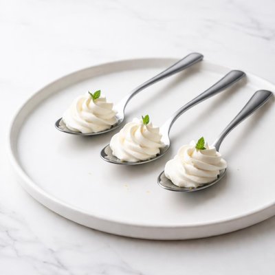 Image of Whipped Topping Dollops on Spoons
