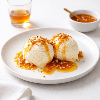 Image of Whiskey and Marmalade Sauce with Ice Cream
