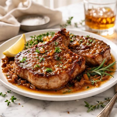 Image of Whiskey Flavored Pork Chops