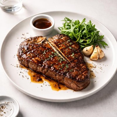 Image of Whiskey Glazed T Bone Steak